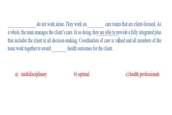 OET Exercise