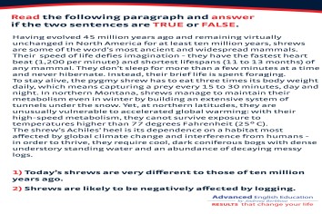 IELTS Reading; True or False?