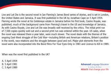 IELTS Reading Part B