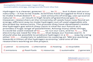 IELTS Vocabulary; Natural Resources